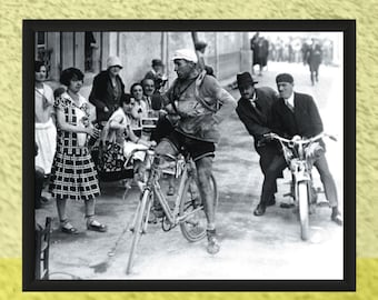 Tour de France 1927, Canova Stops for Wine - Cycling Photo Print