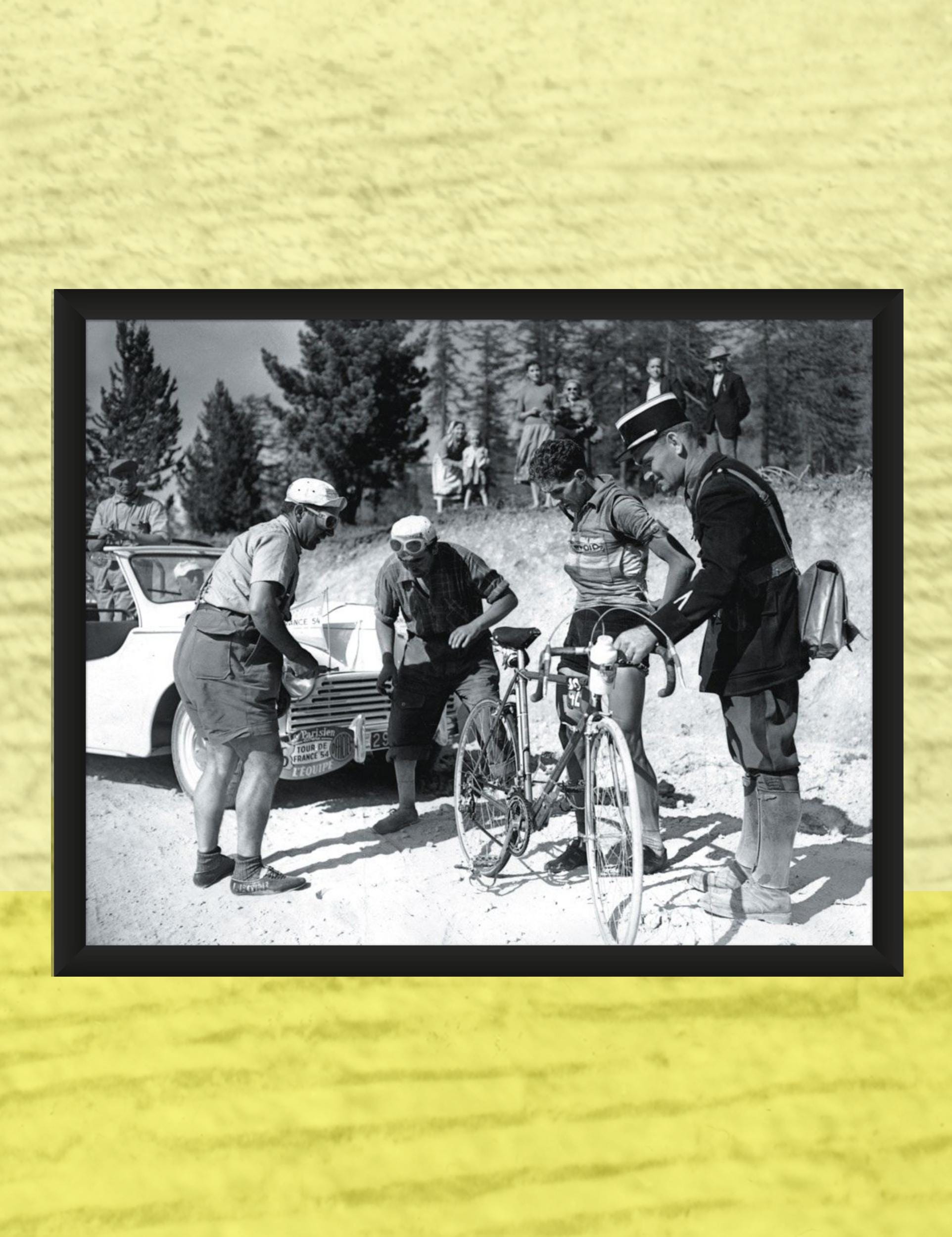 Photo Vintage Tirage Argentique Du Tour De France Cyclisme, Années 60, Format 13x18cm