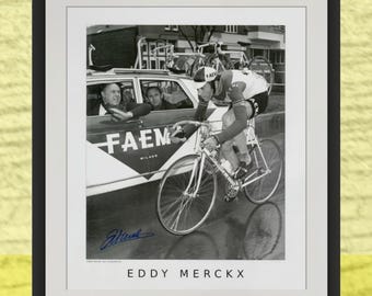 Eddy Merckx Signed Lithograph: 1969 Tour of Flanders, Limited Edition (20x24)