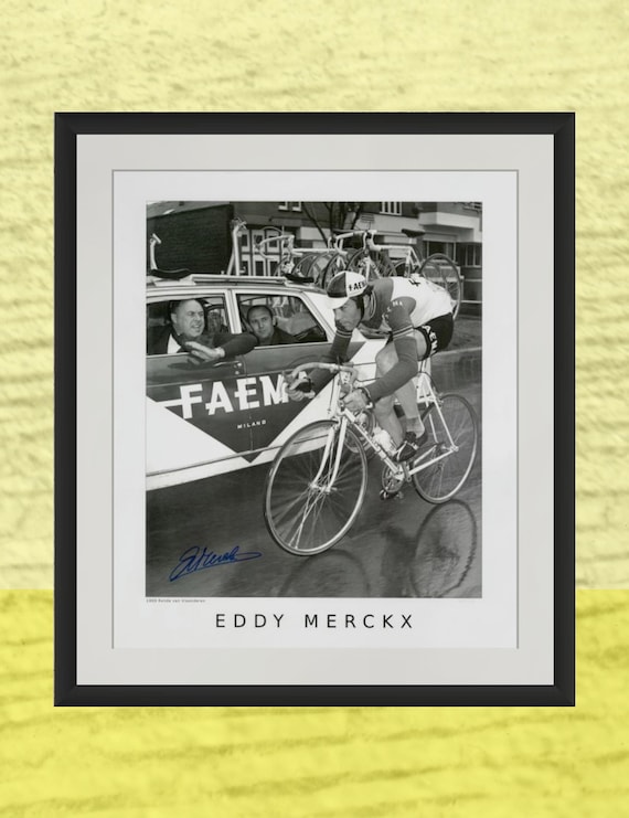 Eddy Merckx Signed Lithograph: 1969 Tour of Flanders, Limited