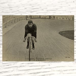 Vintage Radsportpostkarte, französisches Original 1900s, antike Retro Fahrrad-Sportpostkarte, ND Phot Les Sports Card #175
