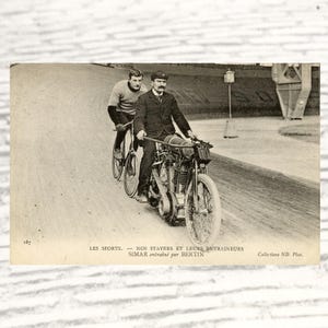 Vintage Radsportpostkarte, französisches Original 1900s, Sportfoto-Postkarte, ND Phot Les Sports Card Series #167