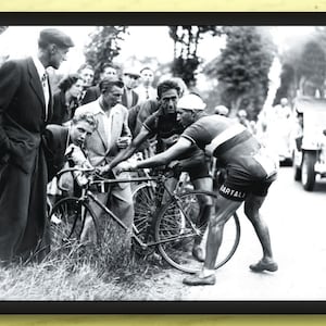 Tour de France 1950, Gino Bartali, Cycling Photo Print