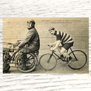 Vintage Radsportpostkarte, französisches Original 1900s, Sport Foto Postkarte, ND Phot Les Sports Card Series #478,