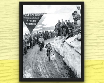 Giro d&#39;Italia 1960, Gavia Pass,  Cycling Photo Print