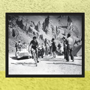 Tour de France 1954, Federico Bahamontes - Impressão fotográfica de ciclismo, 8x x 10 polegadas
