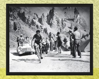 Tour de France 1954, Federico Bahamontes - Cycling Photo Print, 8x x10 inches