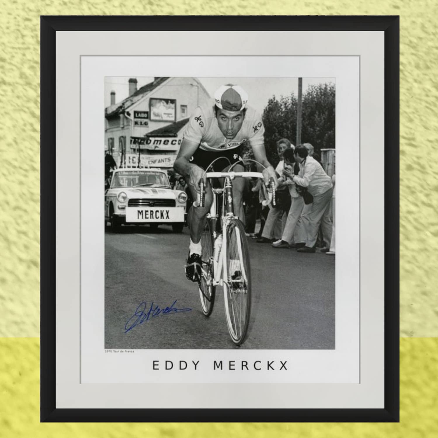 Litografia z autografem Eddy'ego Merckxa: Tour de France 1970, edycja limitowana