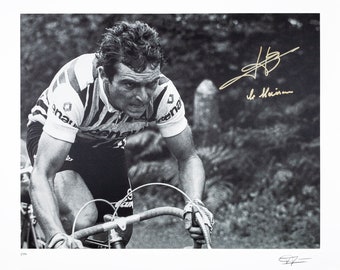 Bernard Hinault Signed Cycling Photo: 1979 Tour De France