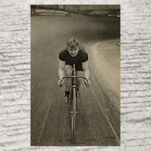 Vintage Radsportpostkarte, französisches Original 1900s, antike Retro Fahrrad-Sportfoto-Postkarte, ND Phot Les Sports Card #309, Tour de France