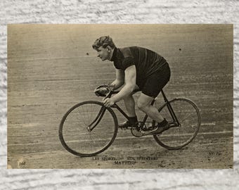 Vintage Cycling Postcard: French Sports Photo, ND Phot #308
