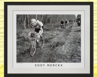 Eddy Merckx - Paris-Roubaix 1969, 20 x 16-inch Cycling Photo Print