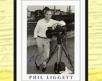 Phil Liggett Signed Print, Tour de France Legend, 16.5 x 22.5 Inch Cycling Photo, Limited Edition