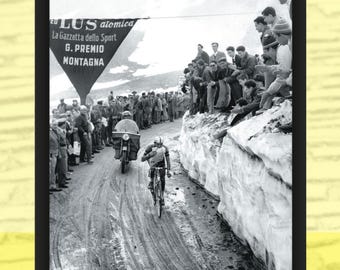 Giro d'Italia 1960, Gavia Pass,  Cycling Photo Print