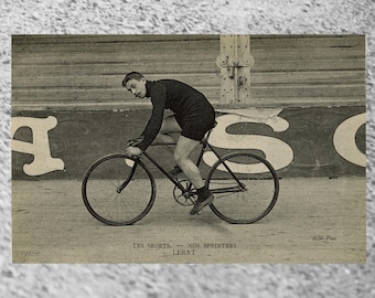 Vintage Cycling Postcard: French Sports Photo, Les Sports Series #190