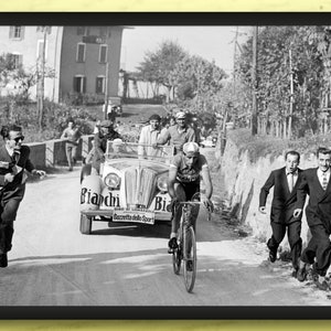 Fausto Coppi / Gino Bartali Col Dizoard Original Vintage 