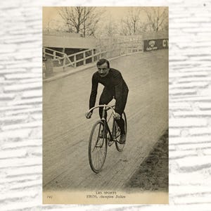 Vintage Radsportpostkarte, französisches Original 1900s, Sport Foto Postkarte, Les Sports - Nos Sprinters, ND Phot Les Sports Card Series #193