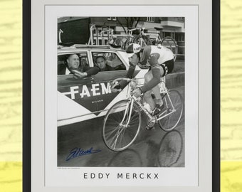 Litografia z autografem Eddy&#39;ego Merckxa: 1969 Tour of Flanders, edycja limitowana (20x24)