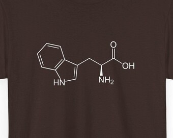 Tryptophan Molecule Shirt, Turkey Chemistry Tee, Science T-Shirt