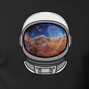 Cosmic Cliffs Astronaut Shirt, Celestial Astronomy TShirt, Deep Outer Space Tee, Galaxy Star Apparel