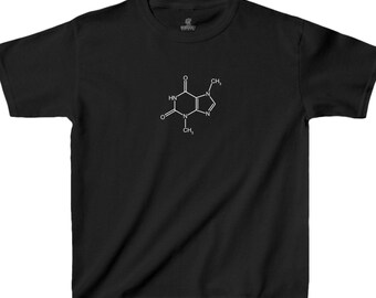 Chocolate Chemistry Shirt (Kids/Youth), Theobromine Molecule Tee, Science T-Shirt