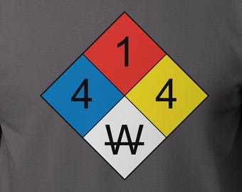 Human MSDS Shirt, Hazardous Material Tee, Safety Diamond T-shirt