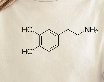Dopamine Molecule Shirt, Chemistry Tee, Science T-Shirt
