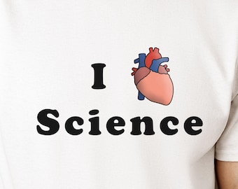 I love science Shirt, I heart science T-Shirt