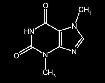 Theobromine Molecule Shirt, Chocolate Chemisty Tee, Science T-Shirt