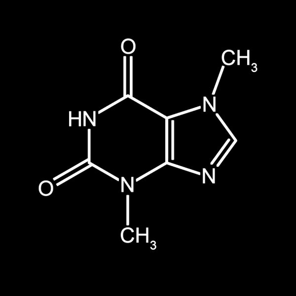 Theobromine Molecule Shirt, Chocolate Chemisty Tee, Science T-Shirt