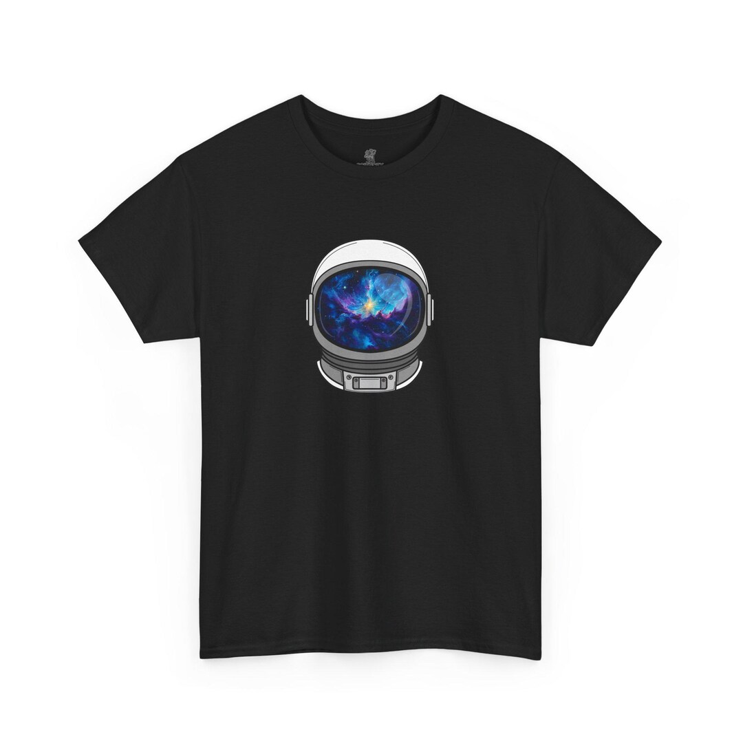 Red Nebula Galaxy Space Men's Short Sleeve Shirt