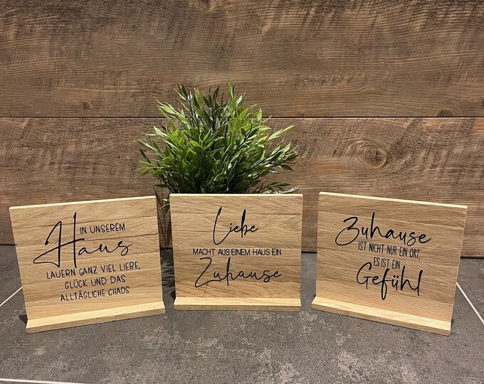 Holzschild Spruch Geschenkidee Klötzchen Etsy.de