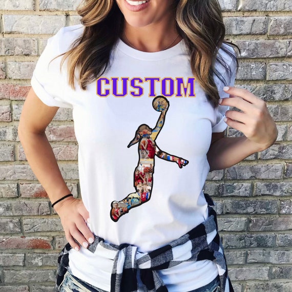 Personalized Girls Basketball Shirt | Custom Basketball Shirt | Customized Sports Shirt for Basketball Lovers | Custom Picture Shirt for Mom