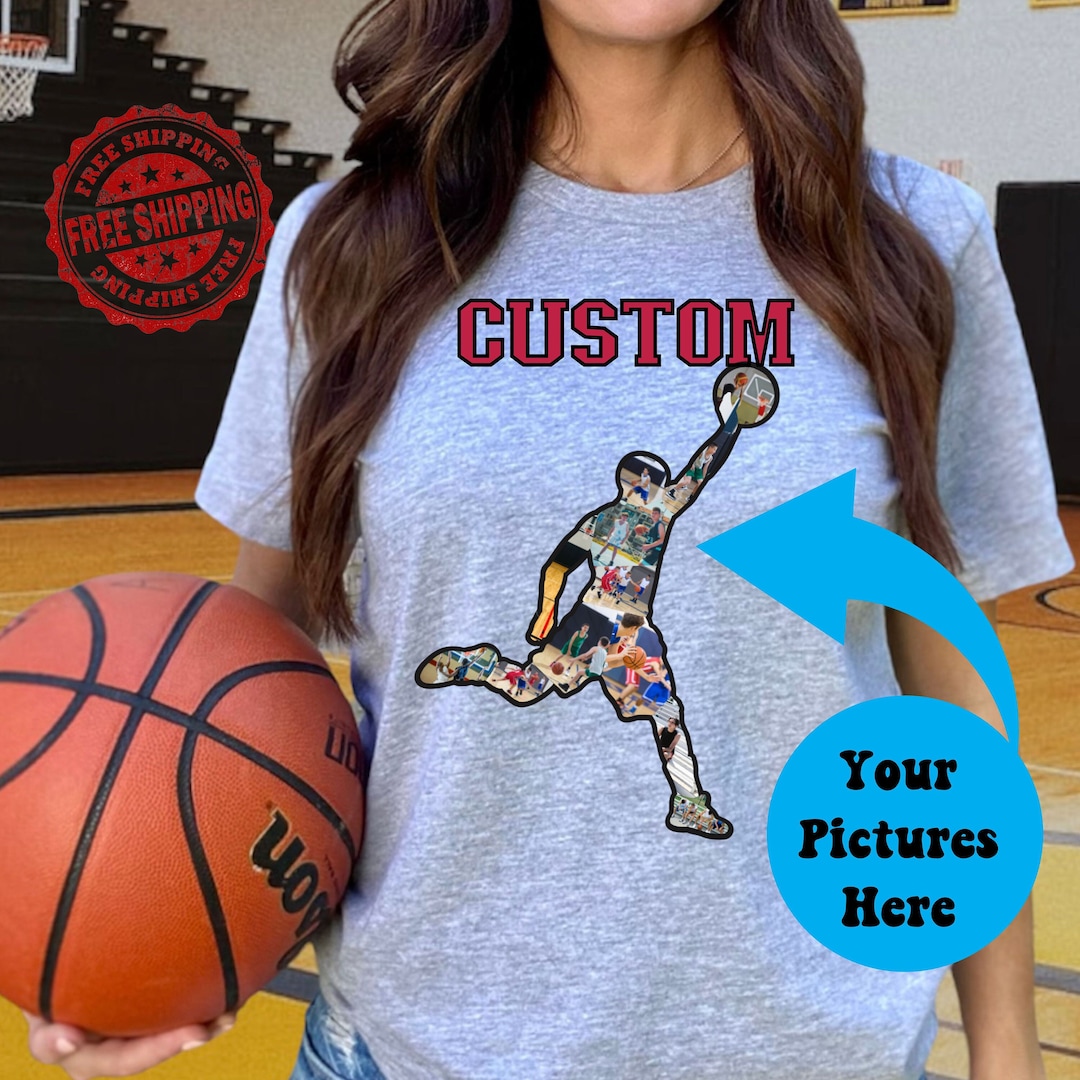 Custom Boys Basketball T Shirt Basketball Season Tee Personalized