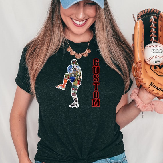 Personalized Baseball Collage Picture Shirt | Personalized T-Shirt | Custom Sport Shirt For Baseball Players | Photo shirt for game day