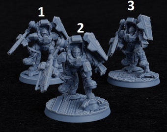 Exosuit Dwarf with Heavy Cannon / Tabletop Model / Miniature Figurine | Tablehammer
