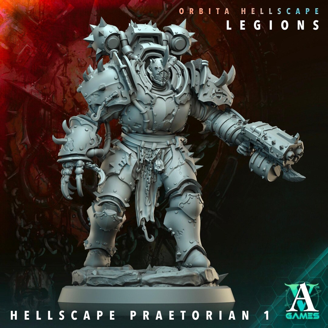 Tabletop Hellscape Hellscape Praetorians / Tabletop Model / Miniature Figurine ...