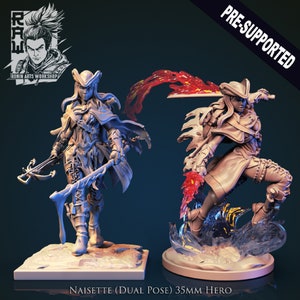 Naisette the Demon Huntress / Tabletop Model / Miniature Figurine | Ronin Arts Workshop