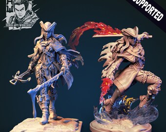 Naisette, łowczyni demonów / Model stołowy / Figurka miniaturowa | Ronin Arts Workshop