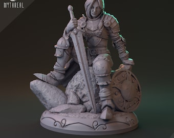Knight Emphyr Alkat / Tabletop Model / Miniature Figurine | MythReal Games
