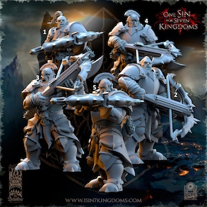 Orc Crossbow Squad / Tabletop Model / Miniature Figurine | The Beholder Miniatures