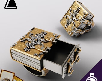 Anillo de almacenamiento de libros / Accesorios de mesa / Accesorios de coplay / Accesorios y más allá