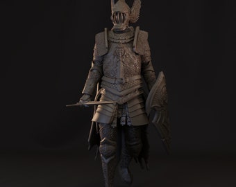 Scarlet Knight / Tabletop Model / Miniature Figurine | Realstone Miniatures
