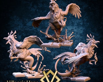 Dungeon Cockatrice / Tabletop Model / Miniature Figurine | Village's Hope