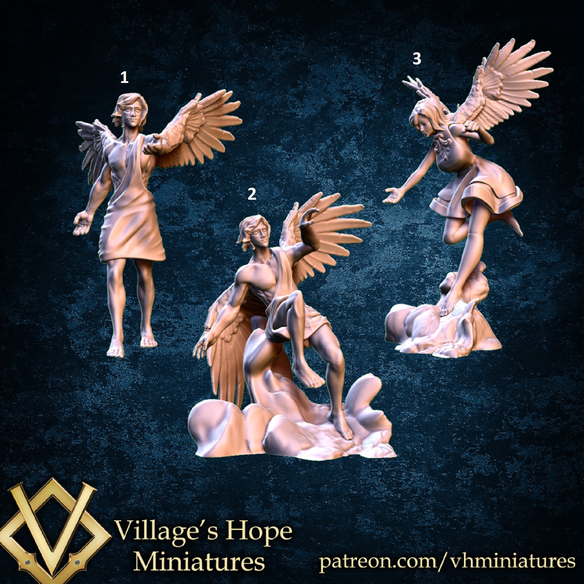 Angels / Tabletop Model / Miniature Figurine | Village's Hope ...