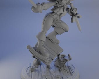Goblin Fencer / Tabletop Model / Miniature Figurine | Twin Goddess Minis