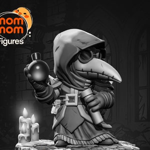 Chibi Plague Doctor / Display Piece Statuette | NomNom Figures