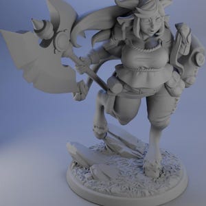Belle la luchadora de Holstaur / Modelo de mesa / Figura en miniatura / Miniaturas de Diosas Gemelas