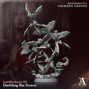 Darkfang Bat Swarm / Tabletop Model / Miniature Figurine | Archvillain Games