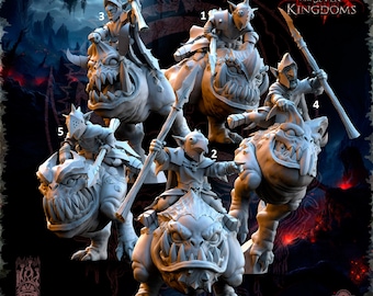 Kavehorror Goblin Knights / Tabletop Model / Miniature Figurine | The Beholder Miniatures